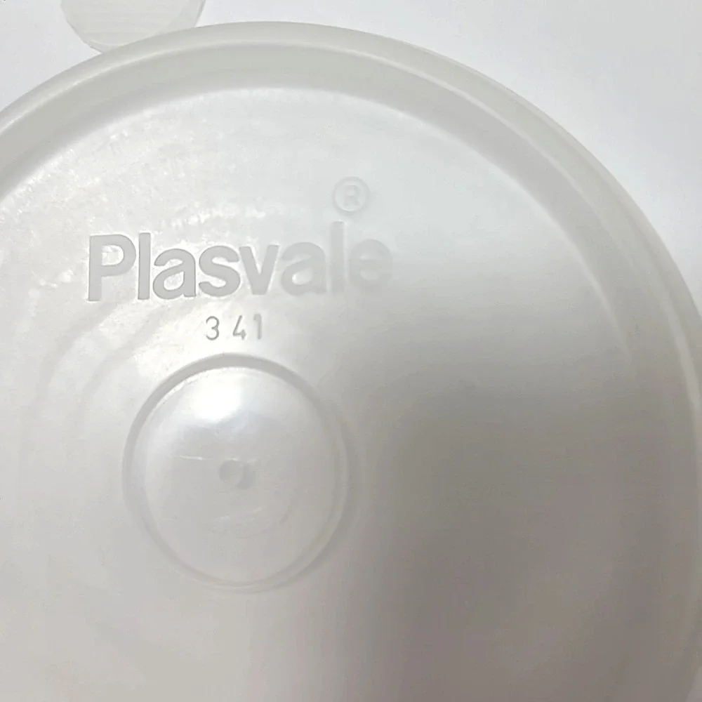 Set of 5 Vtg Plasvale Cornflower Blue Round Plastic Nesting Containers/Canisters